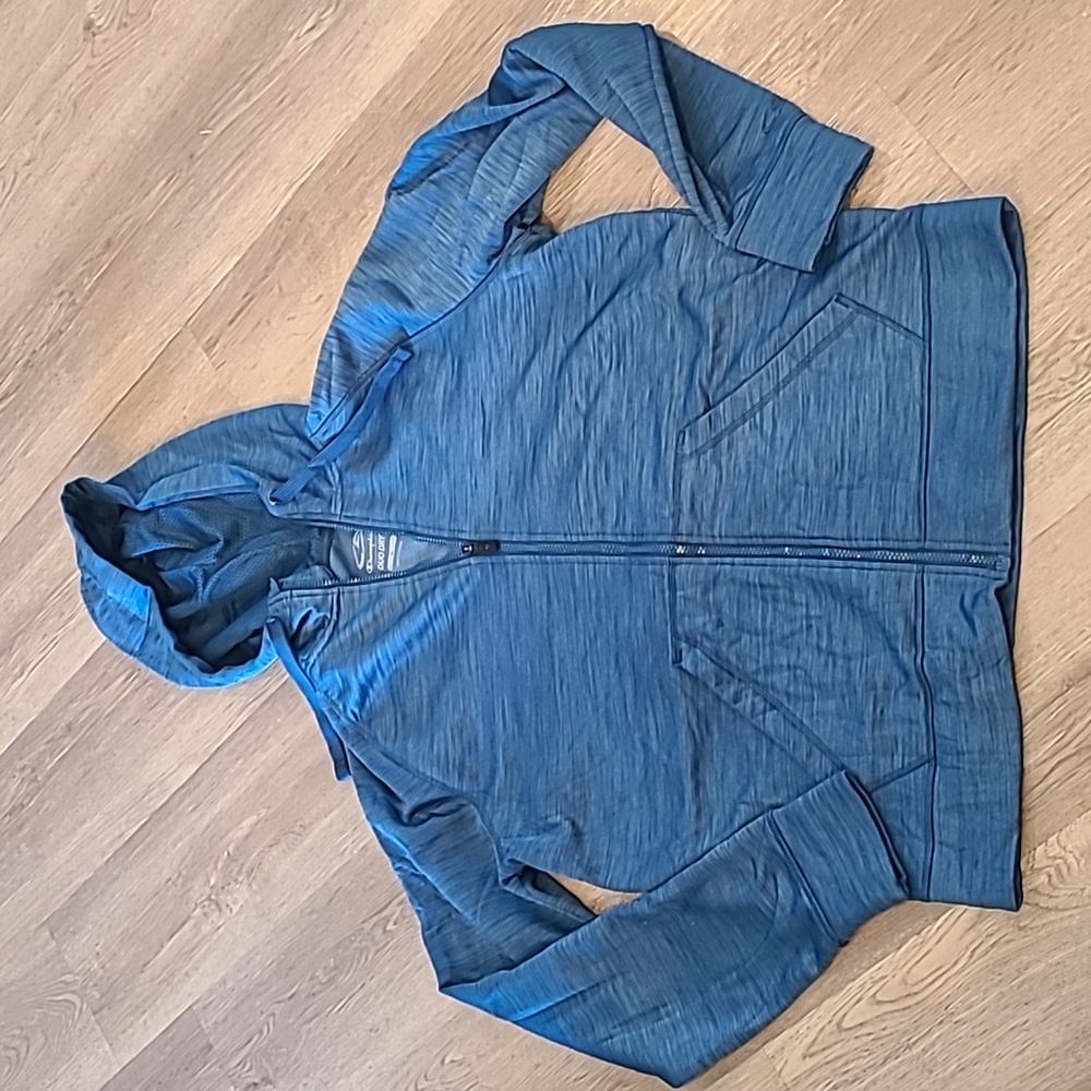 CHAMPION MENS Blue Zip-Up Hoodie
